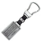 Metal Keyring in Tin: John 3:16 Cross, Scripture Verse Stamped on Front and Back
