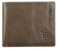 Leather Wallet: John 3:16 Cross, Taupe, Bi-Fold, Rfid-blocking, Gift Boxed