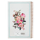 Notebook: Love is Patient, Love is Kind, Pink Floral (1 Cor 13)