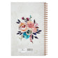 Notebook: Ask, Seek, Knock, Pink/Cream/Blue Floral