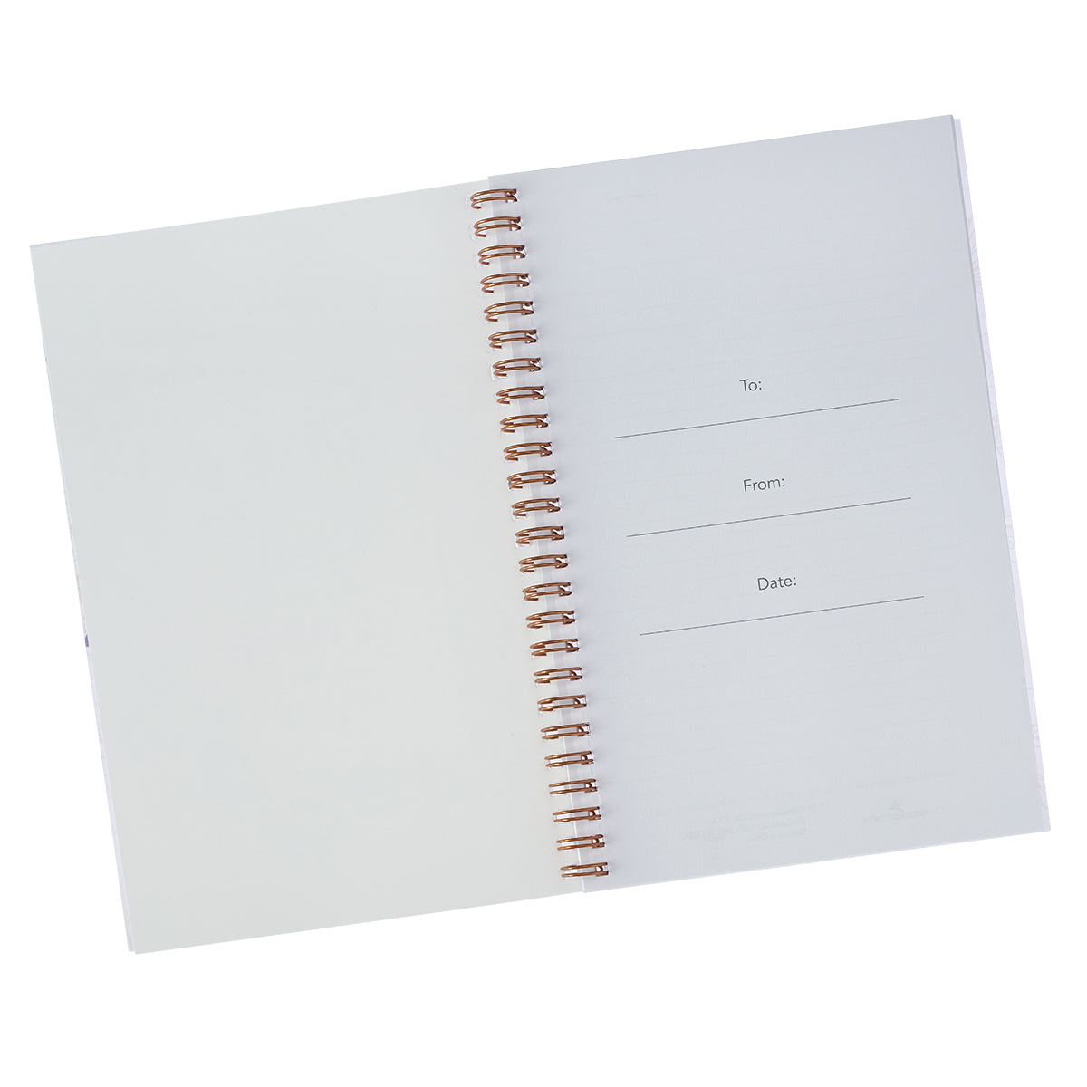 Notebook: Ask, Seek, Knock, Pink/Cream/Blue Floral