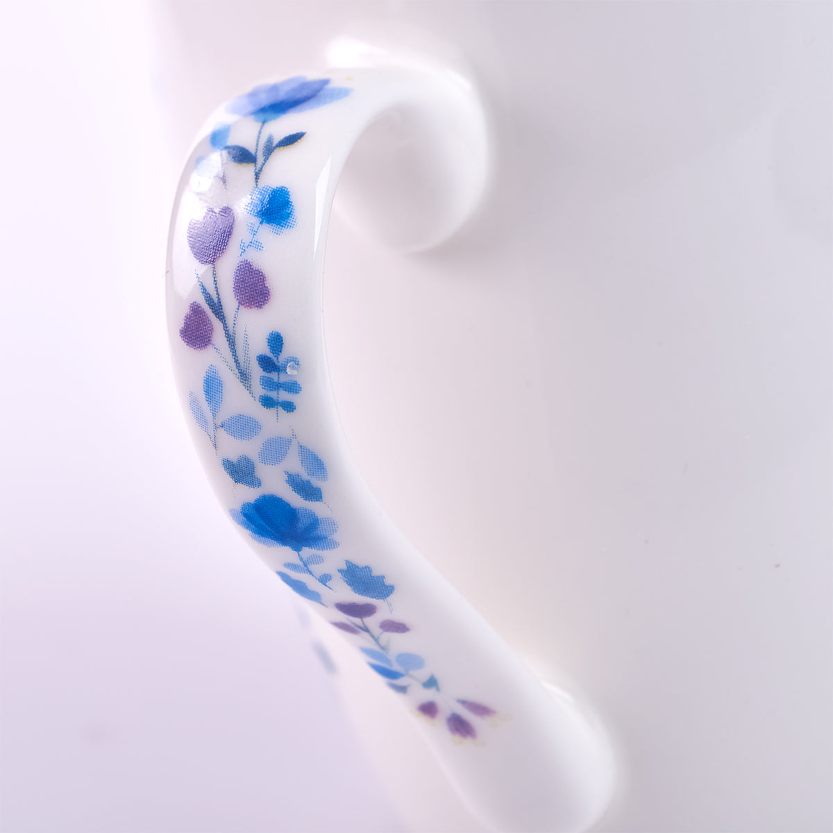 Ceramic Mug: Amazing Grace How Sweet the Sound, Blue/Purple Floral