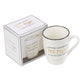 Ceramic Mug: For I Know the Plans I Have For You, White/Gold Foiled (Jer 29:11)