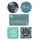 Magnetic Set of 5 Magnets: Peace Like a River, Blue/Turquoise