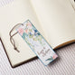 Bookmark: Hope & a Future, Floral/Brown Cord Tassel (Jer 29:11)
