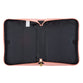 Bible Cover Trendy Large He Works All Things For the Good...Peach/Floral (Romans 8: 28)