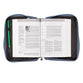 Bible Cover Extra Large: Polyester, Footprints in the Sand, Navy/Picture