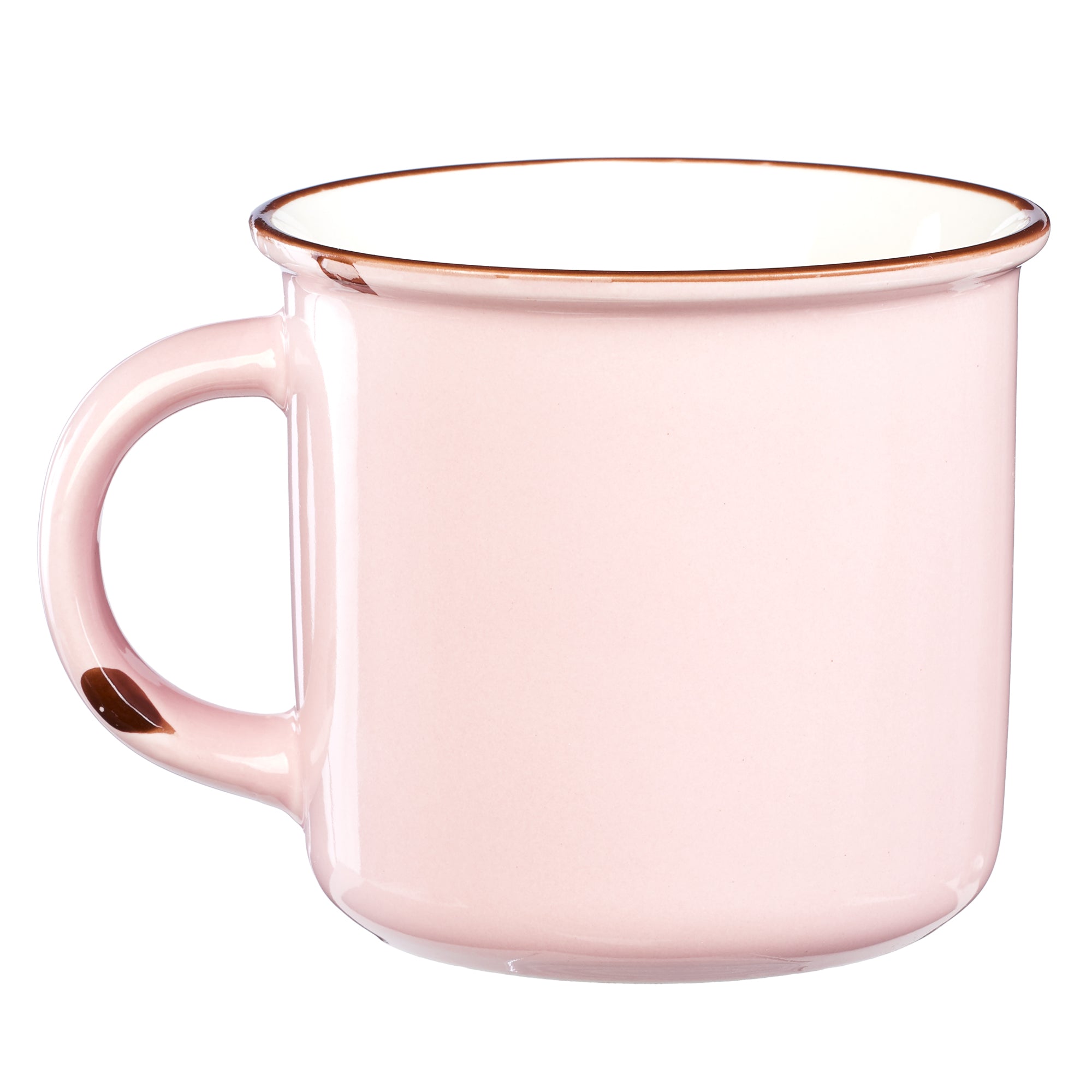 Camp Style Ceramic Mug: Be Still and Know....Pink/White (Psalm 46:10)