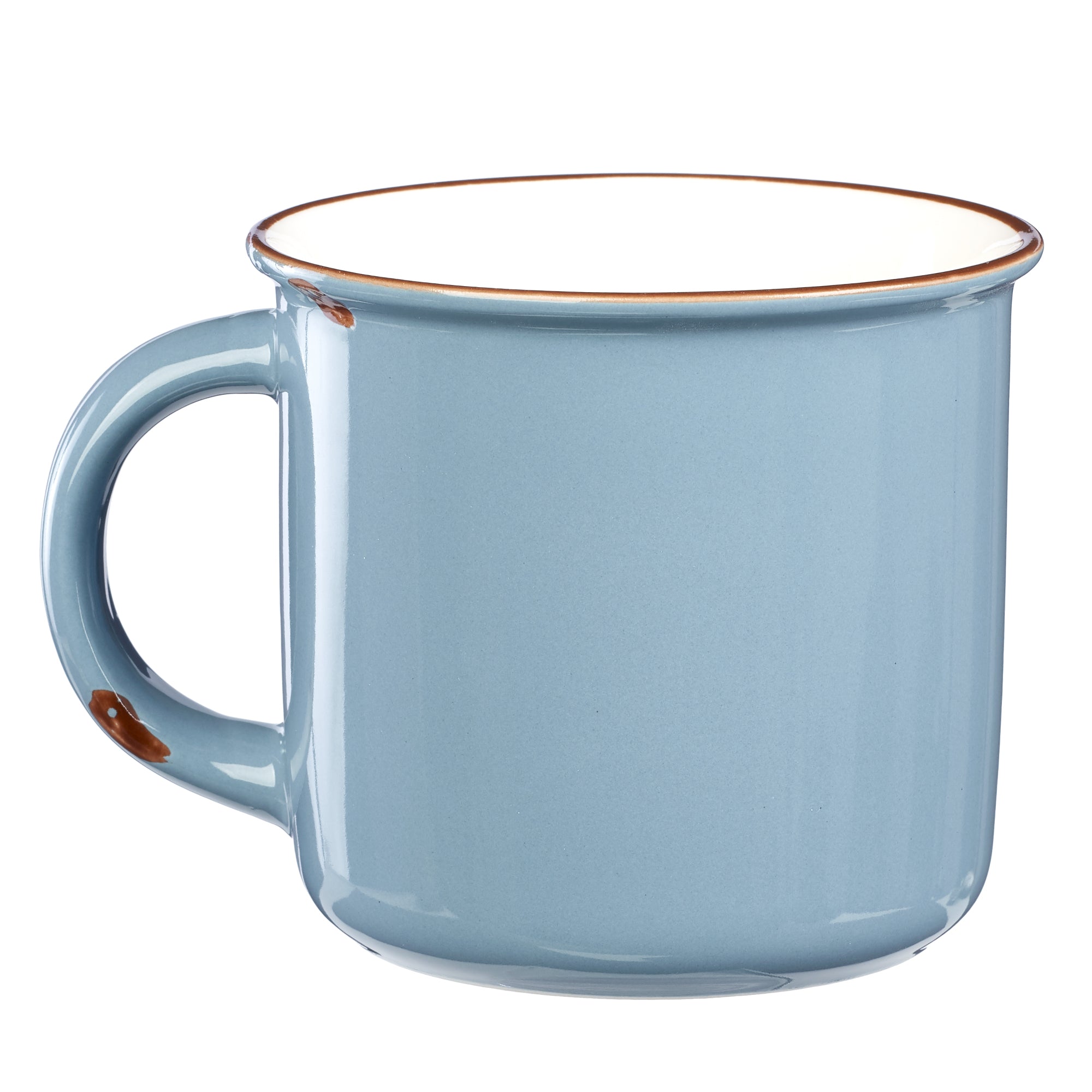 Camp Style Ceramic Mug: I Can Do All Things Through Christ, Blue/White (Phil 4:13)
