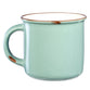 Camp Style Ceramic Mug: Amazing Grace How Sweet the Sound, Green/White