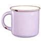 Camp Style Ceramic Mug: Let Your Light Shine, Lavendar/White (390ml)