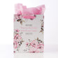 Gift Bag Medium: Trust in the Lord, Pink Floral (Proverbs 3:5)