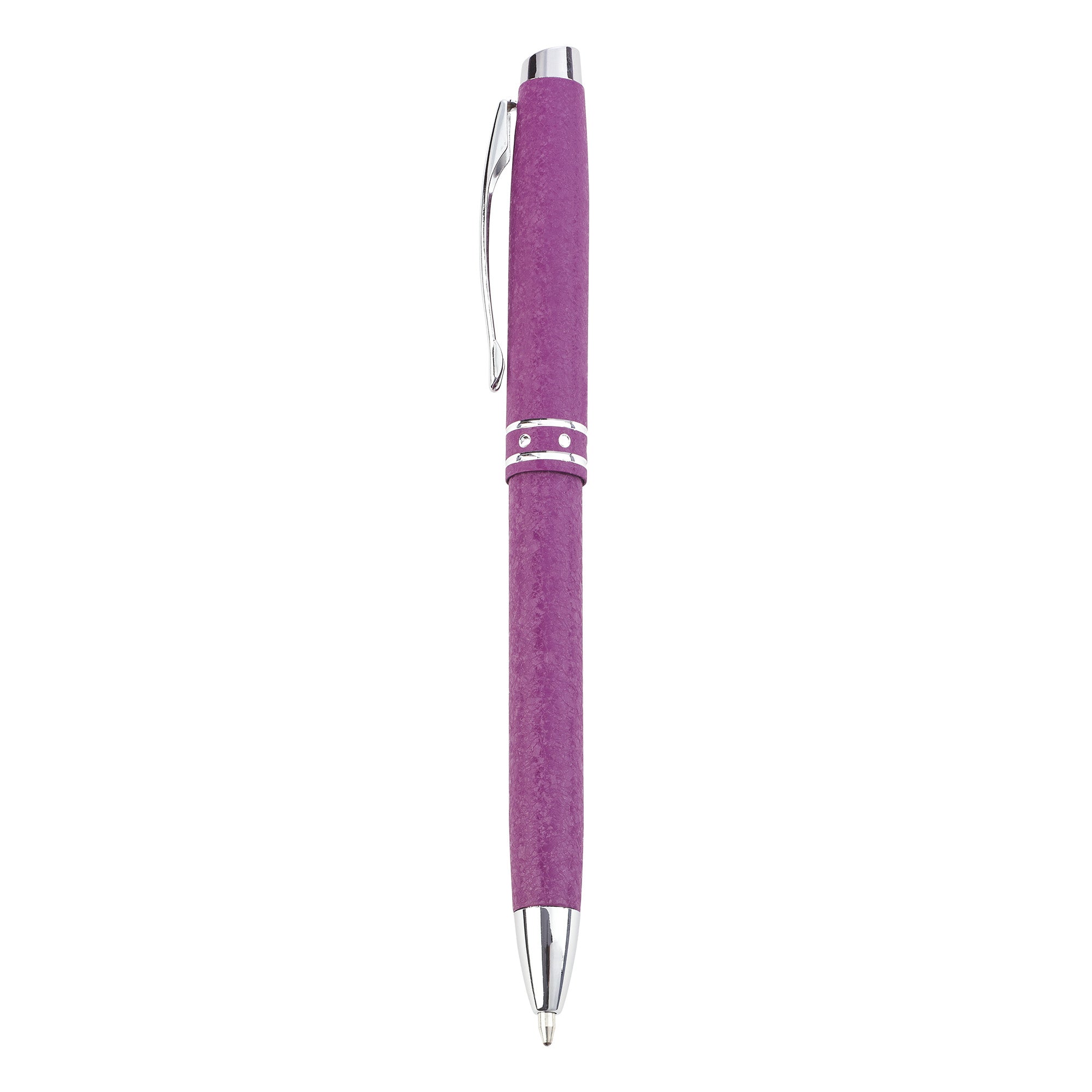 Ballpoint Hologram Pen: Strong & Courageous, Purple/Gold