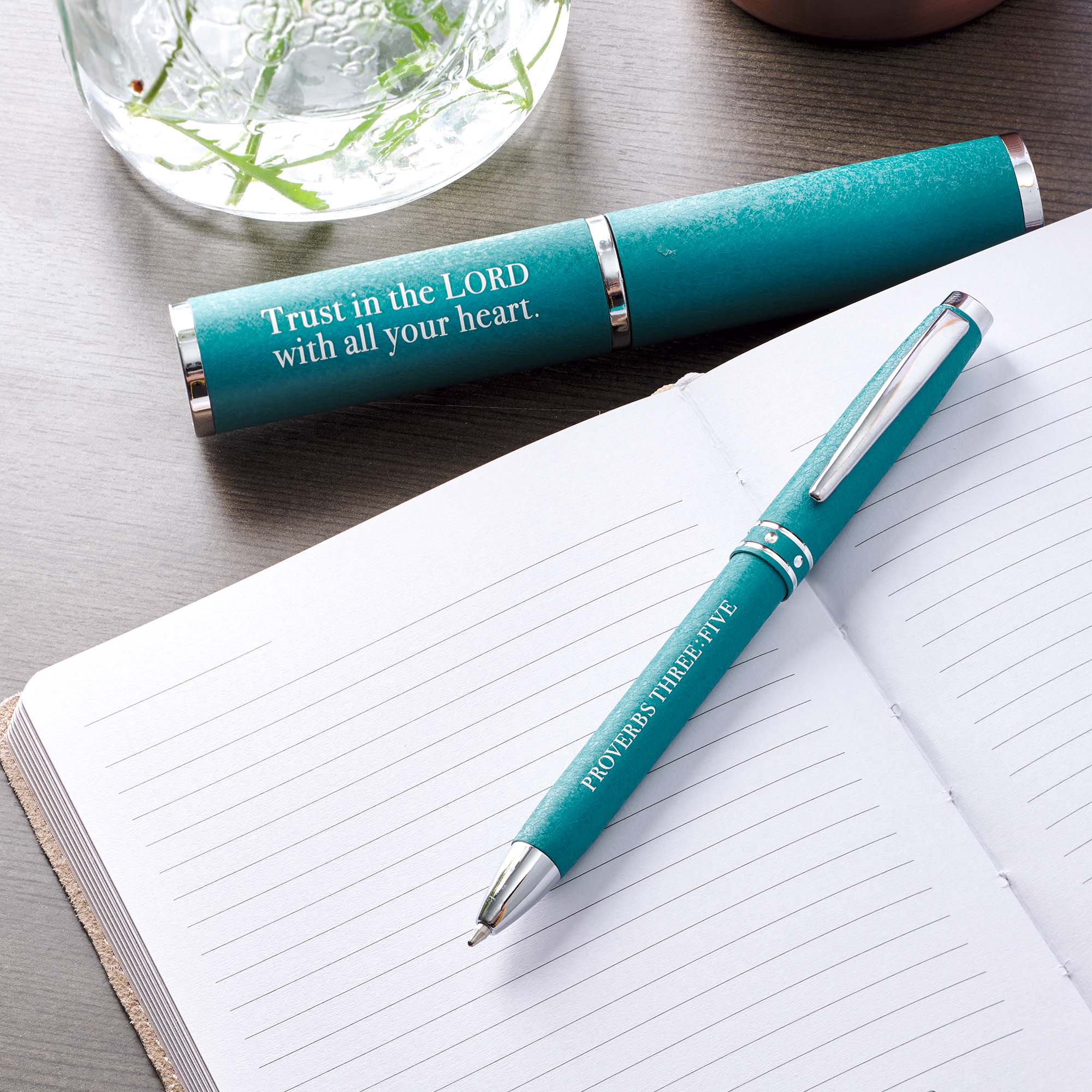 Ballpoint Hologram Pen: Trust in the Lord, Blue/Gold
