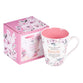 Ceramic Mug: Trust in the Lord, Pink Floral (Proverbs 3:5) (414ml)