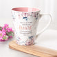 Ceramic Mug: Trust in the Lord, Pink Floral (Proverbs 3:5) (414ml)