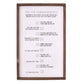 Wall Plaque: The Ten Commandments, Cream/Brown Frame (Mdf)