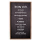 Wall Plaque: Family Rules, Black/White/Brown (Mdf)