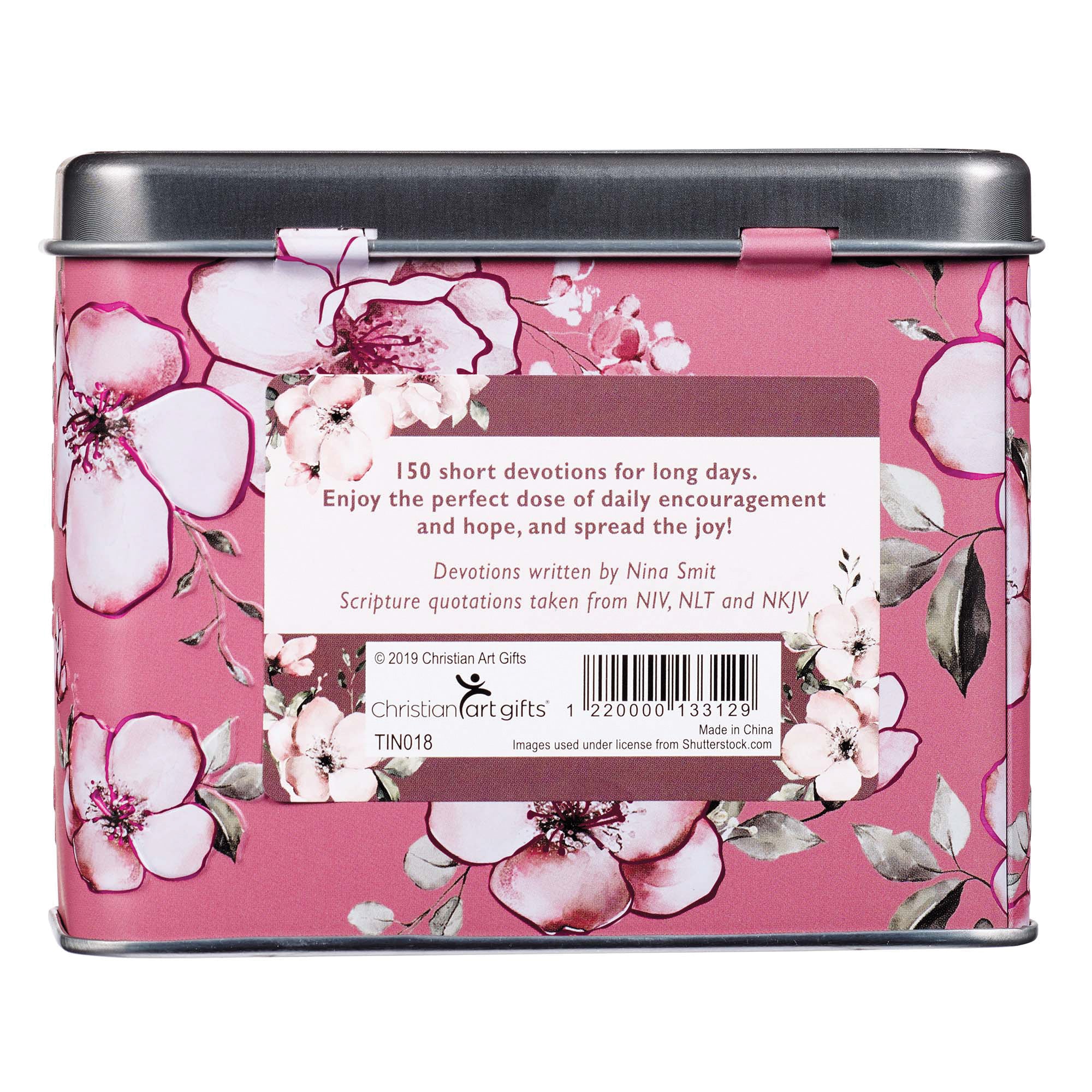 Devotional Cards in a Tin: Joy in His Presence, For Women, 75 Double Sided Cards