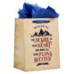 Gift Bag Large Portrait: Desires of Your Heart Card Says Congrats Grad! (Psalm 20:4)