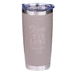 Stainless Steel Mug: Trust in the Lord Gray (Prov 3:5)