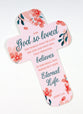 Bookmark Cross-Shaped: John 3:16, Pink