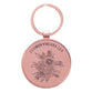 Keyring in Tin: Grace Burgundy Rose Gold (2 Cor 12:9) (His Grace Is Enough Collection)