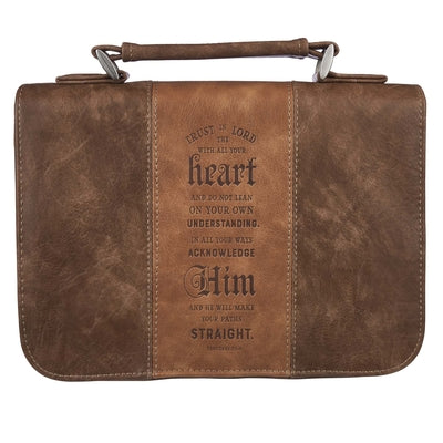 Bible Cover Medium: Trust in the Lord Brown (Prov 3:5)