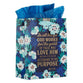 Gift Bag Medium: In All Things God Works For Good Navy/Blue (Romans 8:28)