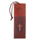 J3: 16  Bookmark With Tassel  Brown Cross (John 3 16) (John 3 16 Collection)