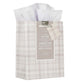 Gift Bag Medium: I Know the Plans Grey/White Plaid (Jer 29:11)