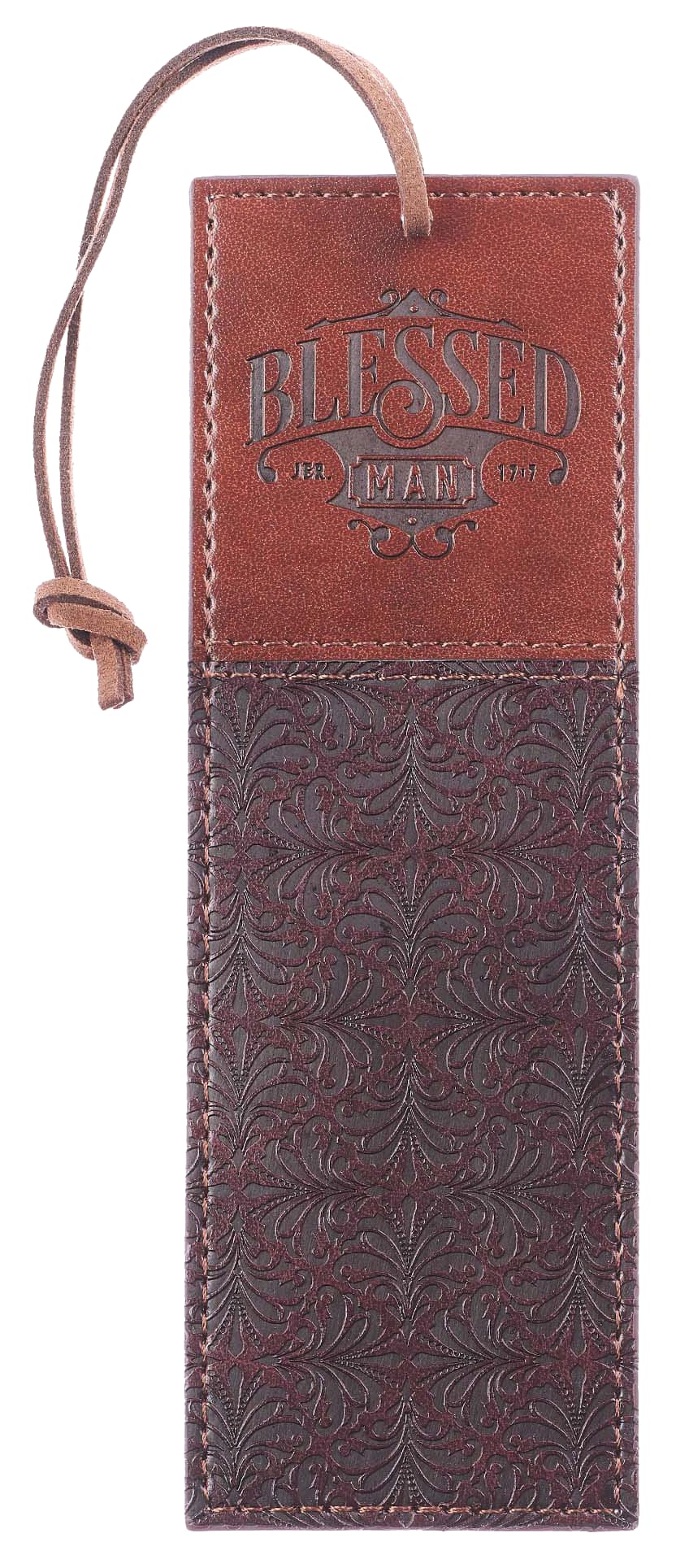 Bookmark Brown With Cord (Jer 17: 7) (Blessed Man Collection)