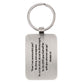 Metal Keyring in Tin: Be Strong & Courageous