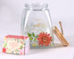 Gratitude Jar With Cards: Today I Am Grateful For, Glass With Bamboo Lid
