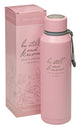 Water Bottle, Stainless Steel (710 ml): Be Still and Know That I Am God, Pink