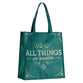 Reusable Tote Bag: With God All Things Are Possible (Jewel Tone Collection)