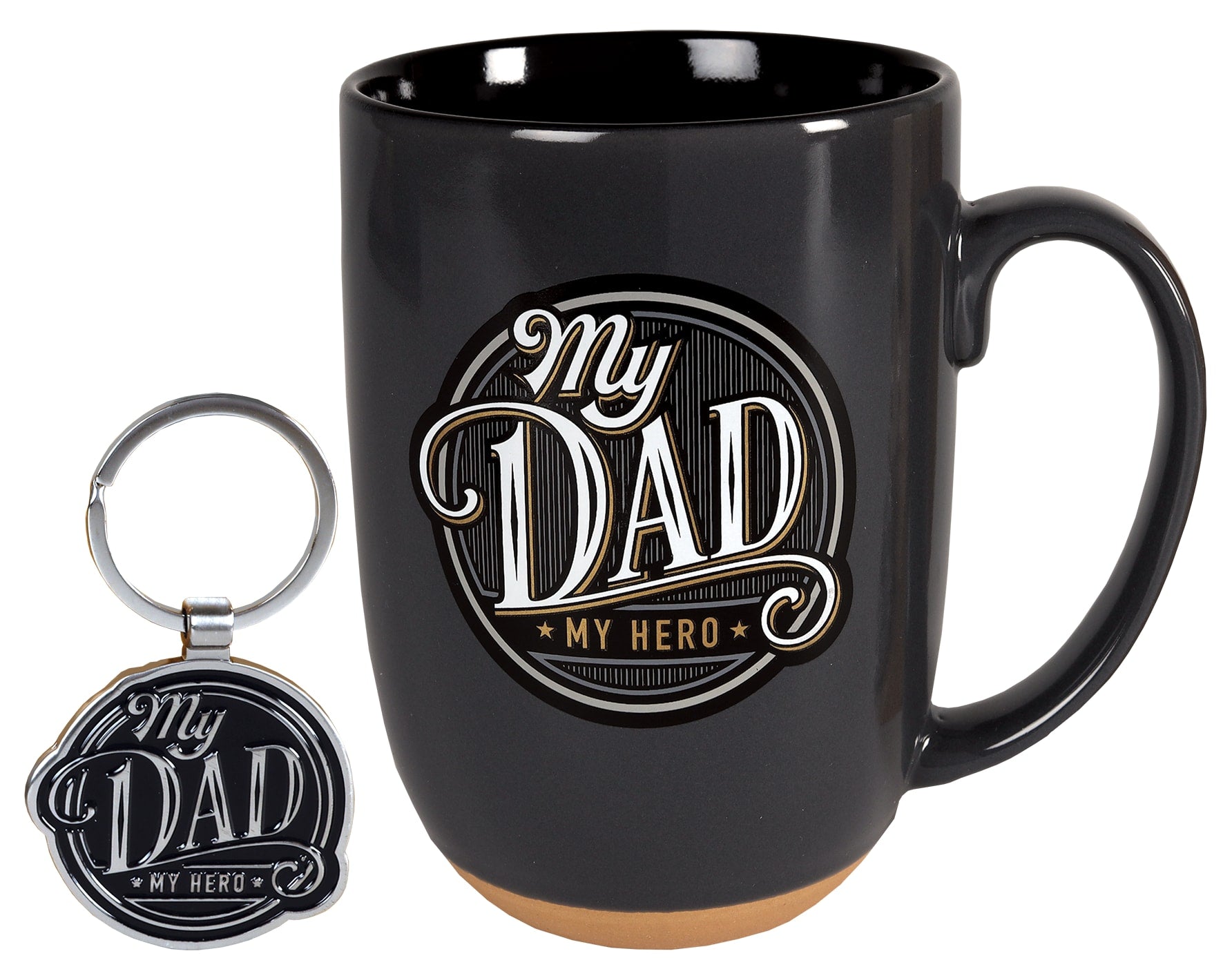 Boxed Gift Set: Dad's Mug & Metal Keyring With Scripture Verse (444ml)