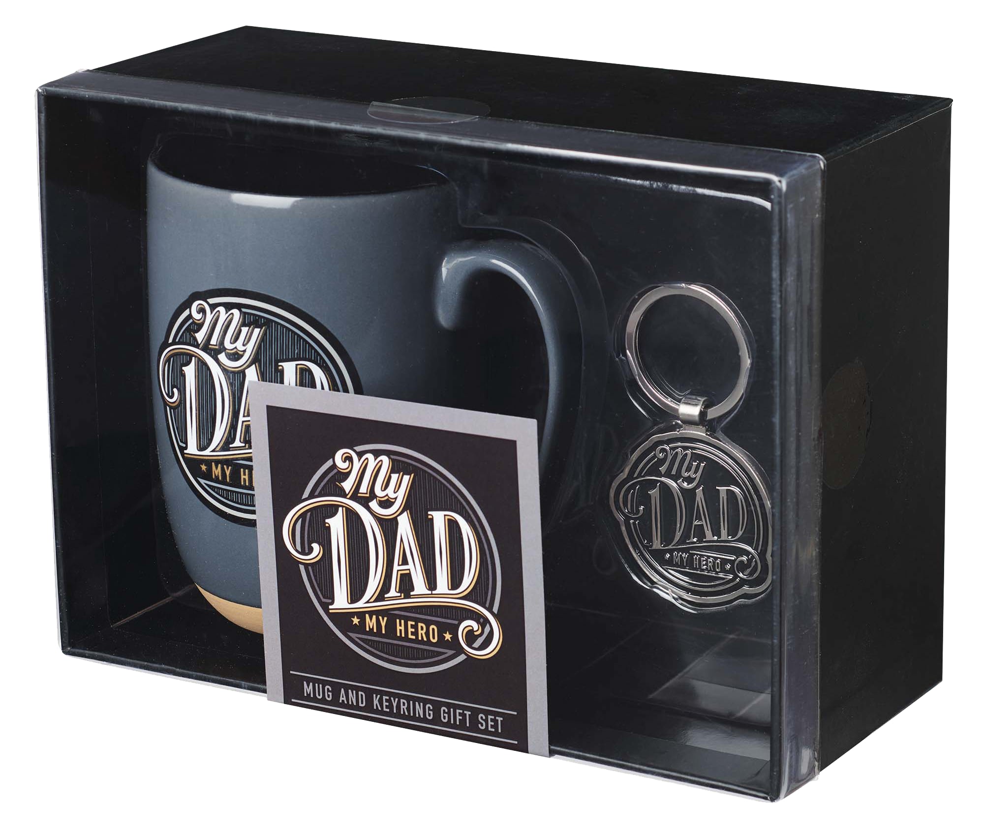Boxed Gift Set: Dad's Mug & Metal Keyring With Scripture Verse (444ml)