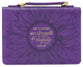 Bible Cover Large: She is Clothed Purple (Proverbs 31:25)
