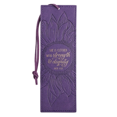 Bookmark With Tassel: She is Clothed Purple (Proverbs 31:25)