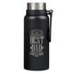 Water Bottle, Stainless Steel (946 ml): Best Dad, Joshua 1:9, Black