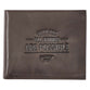 Leather Wallet: With God All Things Are Possible, Matthew 19:26, Bi-Fold, Rfid-blocking, Gift Boxed