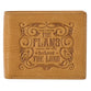 Leather Wallet: I Know the Plans,  Tan,  Jer 29:11, Bi-Fold, Rfid-blocking, Gift Boxed