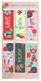 Bookmark Magnetic - set of 6: Love Faith Hope Believe