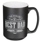 Ceramic Mug: Best Dad (Joshua 1:9) Black (414 Ml)
