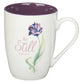 Ceramic Mug: Be Still (Psalm 46:10) Purple Inside (355 Ml)