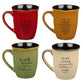 Ceramic Mugs (Set Of 4) 384 ML: Faith, Trust, Hope, Be Still