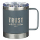 Stainless Steel Travel Mug: Trust in the Lord (Proverbs 3:5) Grey (325ml)