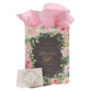 Gift Bag Large Portrait: Every Good and Perfect Gift is From Above Brown/Pink Roses (James 1:17)