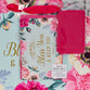 Gift Bag Large Landscape: The Lord Bless You and Keep You Blue/Pink Floral (Numbers 6:24)